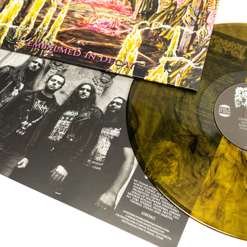 Carnal Tomb - Embalmed In Decay Vinyl LP  |  Lime/Black Marble