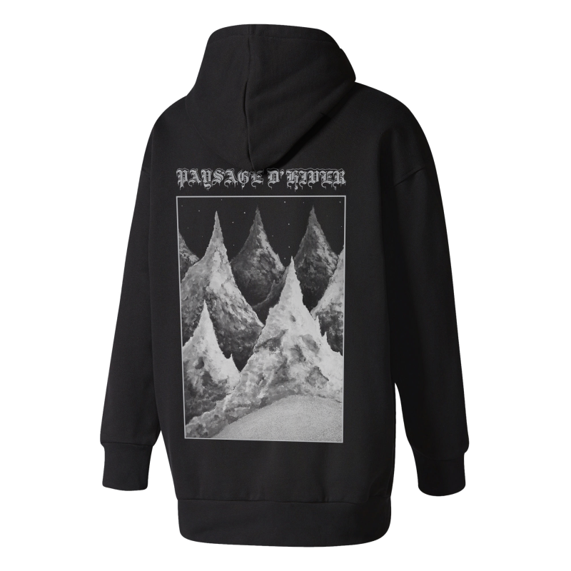 Paysage d’Hiver - Die Berge (Bio) Hooded Sweater  |  S  |  black