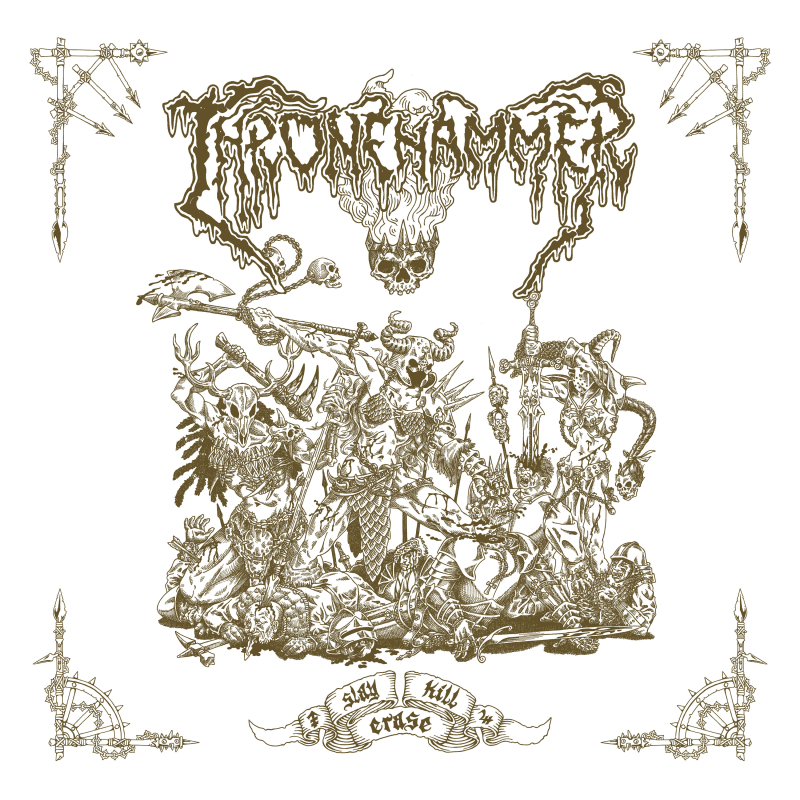 Thronehammer - Slay | Kill | Erase Vinyl 2-LP Gatefold  |  White