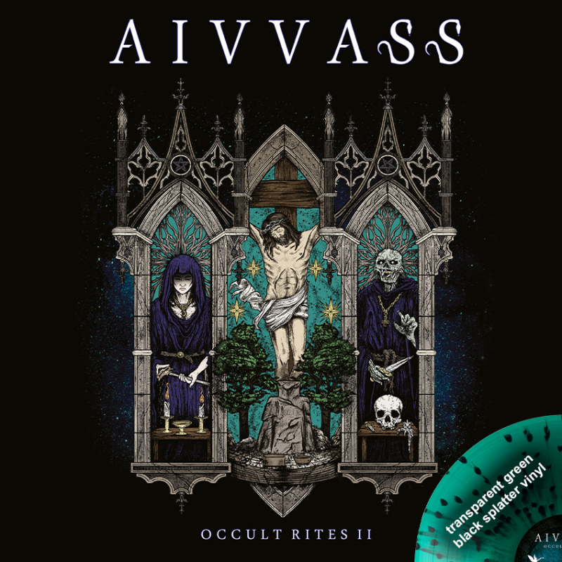 Aivvass - Occult Rites II Vinyl 12" EP  |  Green/Black Splatter