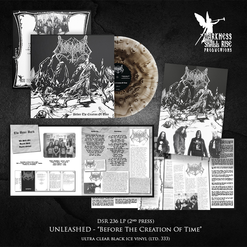 Unleashed - Before The Creation Of Time Vinyl LP  |  DSR236LP ultra clear black ice