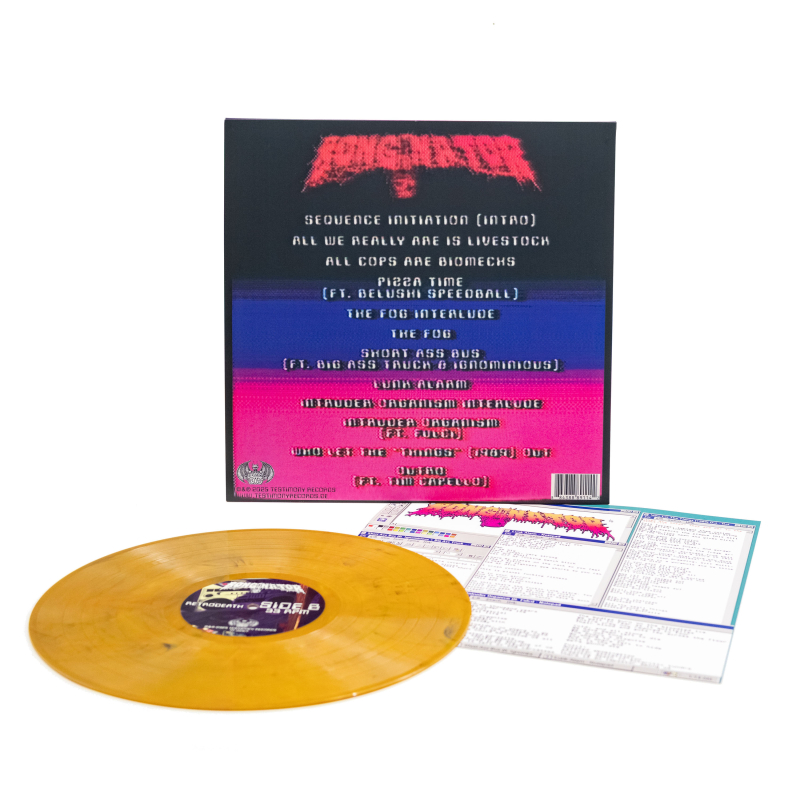 Bonginator - Retrodeath Vinyl LP  |  Yellow/Black Marble