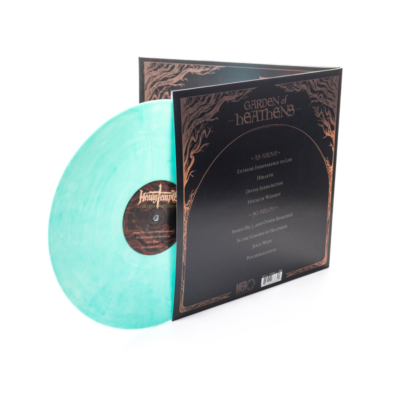 Heavy Temple - Garden Of Heathens Vinyl Gatefold LP  |  crystal clear & transparent green & solid white