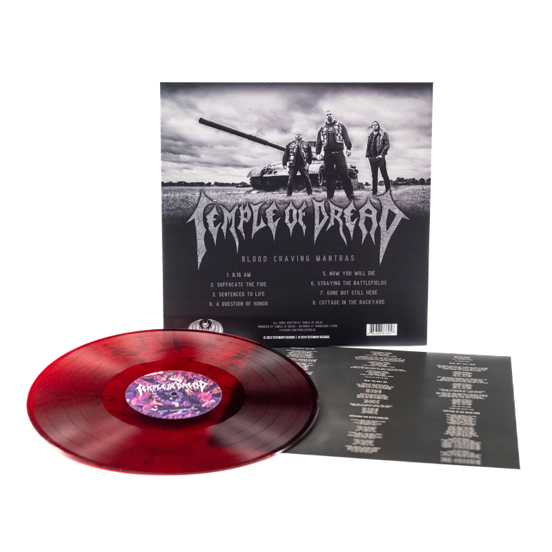 Temple Of Dread - Blood Craving Mantras Vinyl LP  |  Red/Black Marble