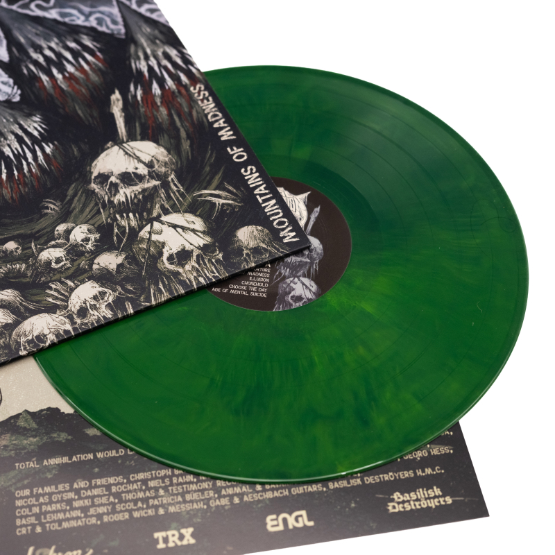 Total Annihilation - Mountains Of Madness Vinyl LP  |  Green/Yellow Marble